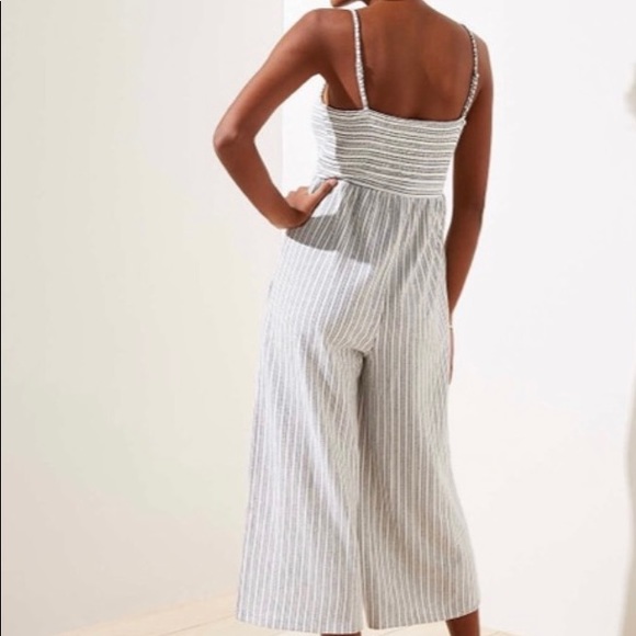 Loft beach striped terry cut out jumpsuit - Picture 3 of 4